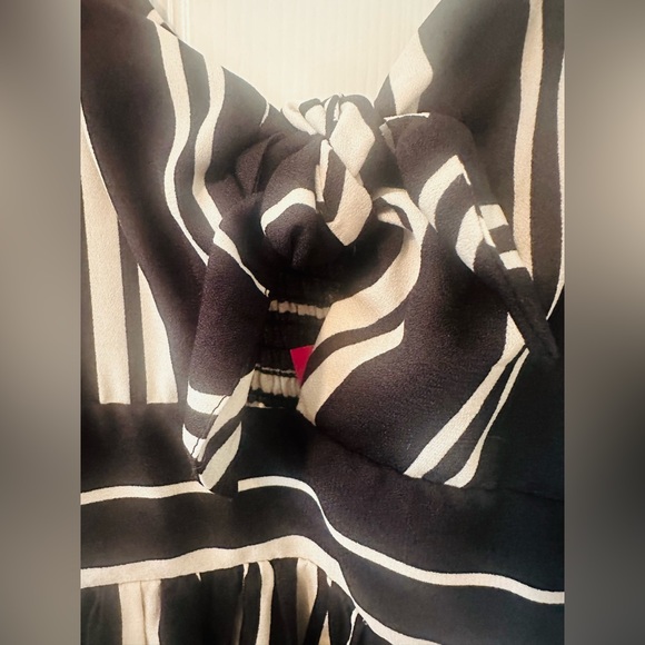 NWT: Xhilaration, Black & White Striped Sundress, Medium - Picture 3 of 4